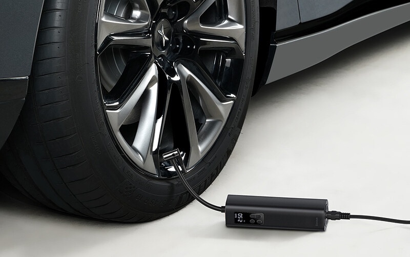 Portable handheld air compressors for cars.